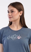 Dámská noční košile s krátkým rukávem Coffee 7