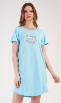 Dámská noční košile s krátkým rukávem Eliška Kalhoty, baggy, nasrávačky - Ženy - Dámské noční košile - Dámské noční košile s krátkým rukávem
