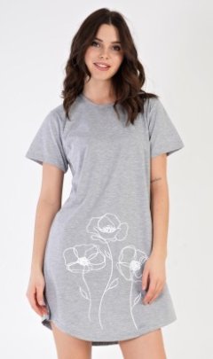 Dámská noční košile s krátkým rukávem Leontýna Kalhoty, baggy, nasrávačky - Ženy - Dámské noční košile - Dámské noční košile s krátkým rukávem