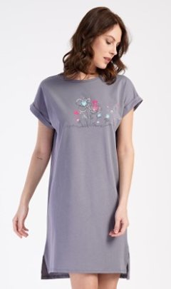Dámská noční košile s krátkým rukávem Zuzana Pyžama a župany - Ženy - Dámské noční košile - Dámské noční košile s krátkým rukávem