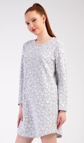 Dámské domácí šaty s dlouhým rukávem Flowers 4