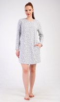 Dámské domácí šaty s dlouhým rukávem Flowers 5