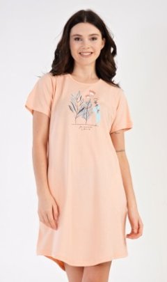 Dámské domácí šaty s krátkým rukávem Garden Pyžama a župany - Ženy - Dámské noční košile - Dámské noční košile s krátkým rukávem