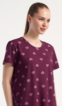Dámské domácí šaty s krátkým rukávem Heart 7