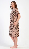 Dámské domácí šaty s krátkým rukávem Leopard 6