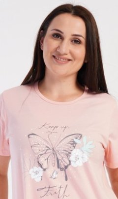 Dámské domácí šaty s krátkým rukávem Motýl 24