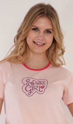 Dámské domácí šaty s krátkým rukávem Super girl 8