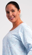 Dámské domácí šaty s tříčtvrtečním rukávem Lauren 5