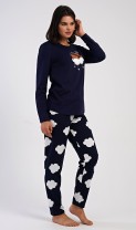 Dámské pyžamo dlouhé Méďa na obláčku 3