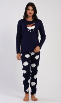 Dámské pyžamo dlouhé Méďa na obláčku 4