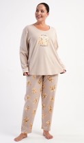 Dámské pyžamo dlouhé Méďové 5