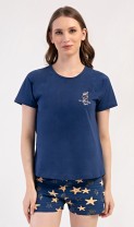 Dámské pyžamo šortky Hvězdy 4