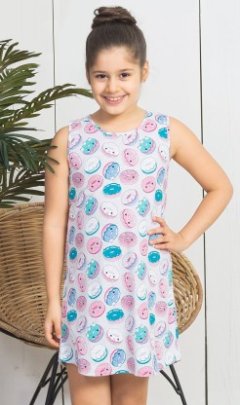 Dětská noční košile na ramínka Donut Děti - Holky - Dívčí noční košile - Dívčí noční košile na ramínka