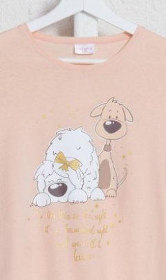 Dětská noční košile s dlouhým rukávem Little dogs 3