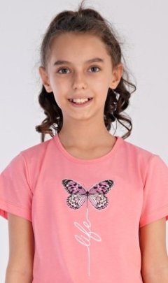 Dětská noční košile s krátkým rukávem Motýlek 5