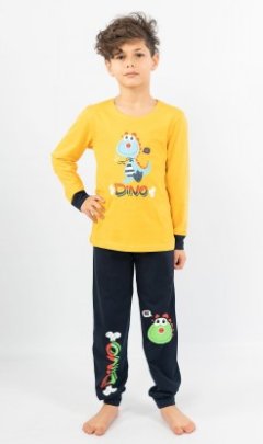 Dětské pyžamo dlouhé Dino Pyžama a župany - Děti - Kluci - Chlapecká pyžama - Chlapecká pyžama s dlouhým rukávem