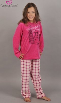 Dětské pyžamo dlouhé Dívka na cestách 5