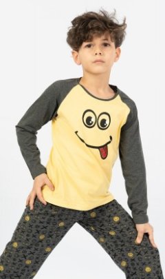 Dětské pyžamo dlouhé Jakub Děti - Kluci - Chlapecká pyžama - Chlapecká pyžama s dlouhým rukávem