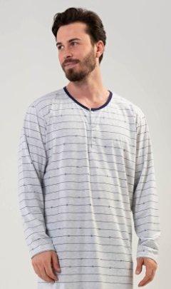 Pánská noční košile s dlouhým rukávem Filip Kalhoty, baggy, nasrávačky - Ostatní - Noční košile