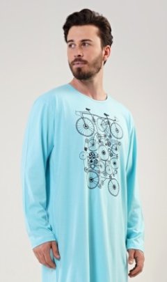 Pánská noční košile s dlouhým rukávem Kolo Kalhoty, baggy, nasrávačky - Muži - Pánské noční košile