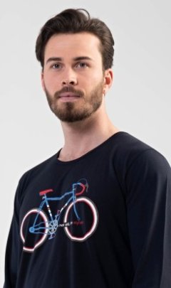 Pánská noční košile s krátkým rukávem Bike 2