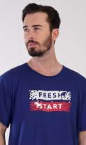 Pánská noční košile s krátkým rukávem Fresh start 6