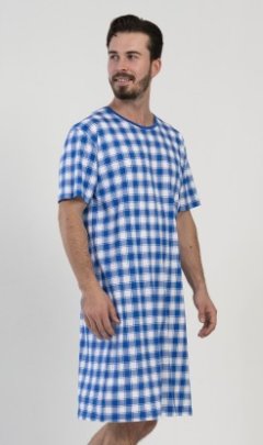 Pánská noční košile s krátkým rukávem Karel Kalhoty, baggy, nasrávačky - Muži - Pánské noční košile