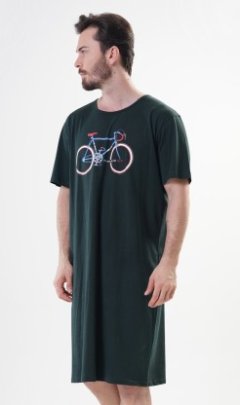 Pánská noční košile s krátkým rukávem Old bike 2