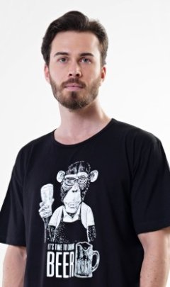 Pánská noční košile s krátkým rukávem Opice 5