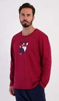 Pánské pyžamo dlouhé Bowling 1