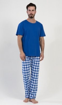 Pánské pyžamo dlouhé Karel Kalhoty, baggy, nasrávačky - Muži - Pánská pyžama - Pánská pyžama s dlouhým rukávem