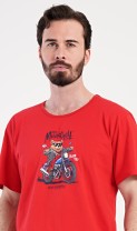Pánské pyžamo šortky Motorkář 11