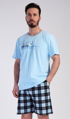 Pánské pyžamo šortky Summer at sea Pyžama a župany - Muži - Pánská pyžama - Pánská pyžama šortky