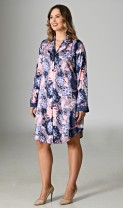Dámská noční košile s dlouhým rukávem Jasmína - Nadměrné dámské noční košile