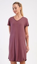Dámská noční košile s krátkým rukávem Eliza - Dámské noční košile s krátkým rukávem