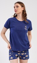Dámské pyžamo šortky Hvězdy - Dámská pyžama šortky