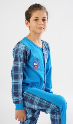 Dětský overal Matěj - Chlapecká pyžama s dlouhým rukávem